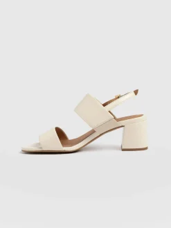 Sale Saint and Sofia Maida Block Heeled Mules - Cream