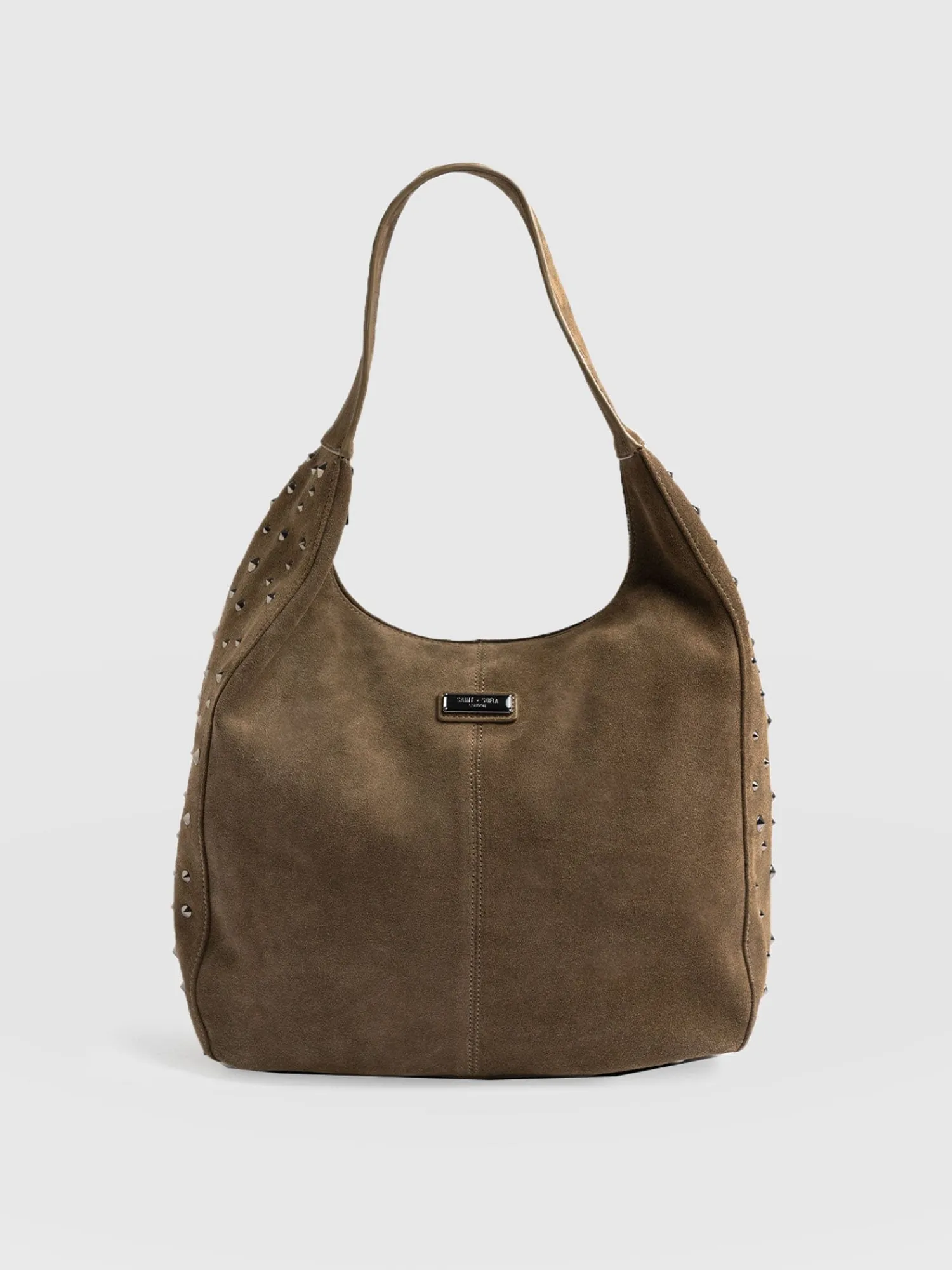 Fashion Saint and Sofia Margot Hobo Shoulder Bag - Khaki