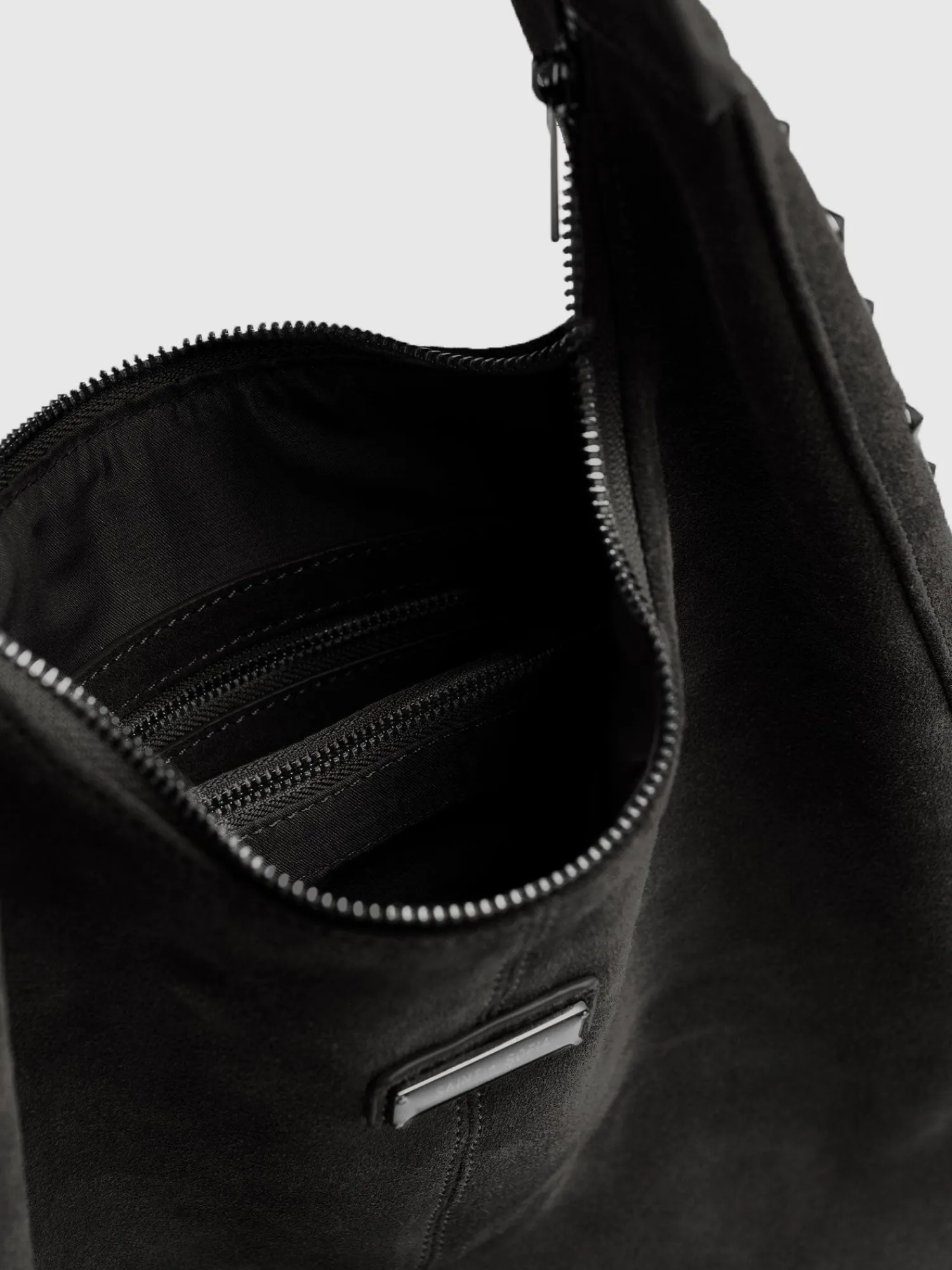 New Saint and Sofia Margot Hobo Shoulder Bag - Black