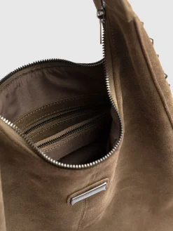 Fashion Saint and Sofia Margot Hobo Shoulder Bag - Khaki