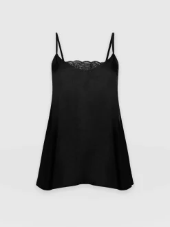 Fashion Saint and Sofia Mia Lace Cami - Black