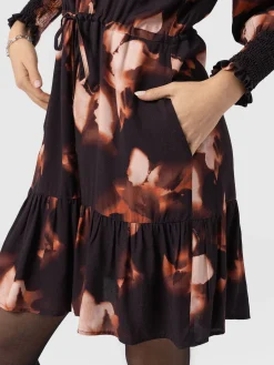 Online Saint and Sofia Mini Olivia Zip Up Dress - Orange Aurora