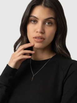 Sale Saint and Sofia Morgan Zip Sweater - Black