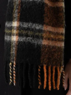 Best Saint and Sofia Nora Check Scarf - Orange