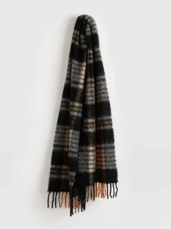 Best Saint and Sofia Nora Check Scarf - Orange