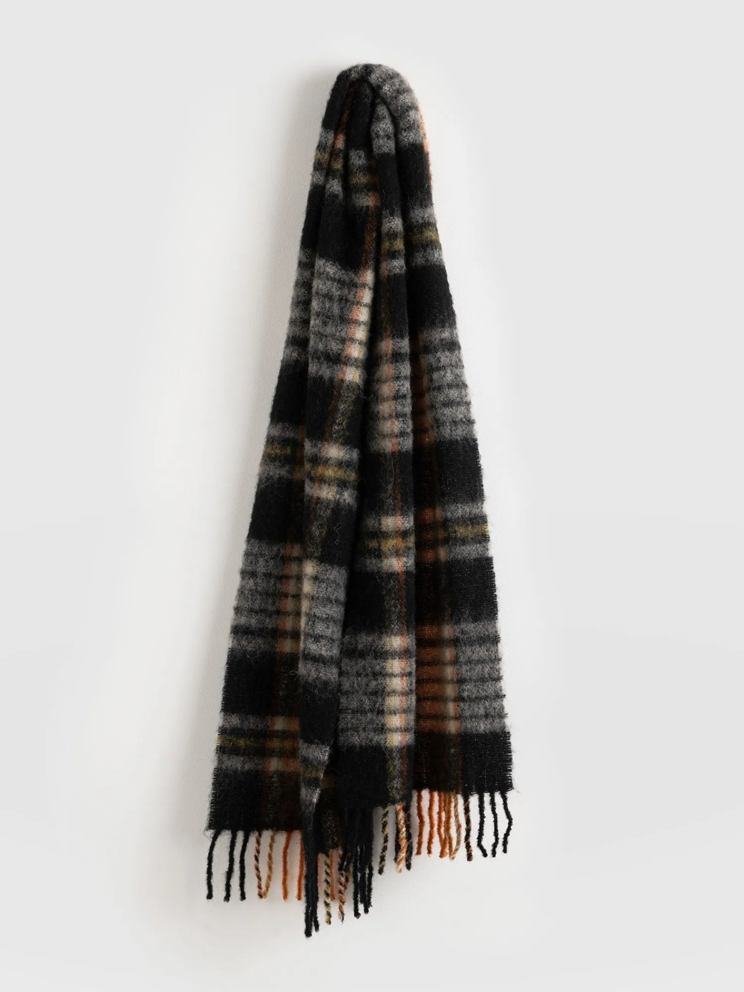 Best Saint and Sofia Nora Check Scarf - Orange