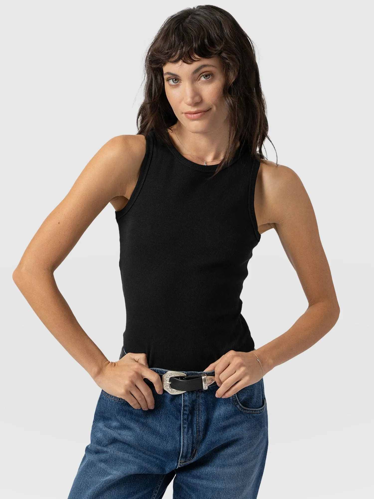 Clearance Saint and Sofia Nova Racer Vest - Black