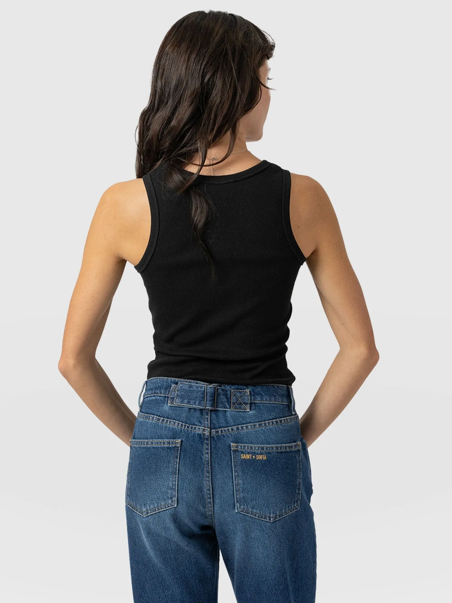 Clearance Saint and Sofia Nova Racer Vest - Black