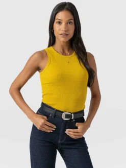 Discount Saint and Sofia Nova Racer Vest - Mustard