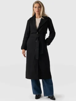 Discount Saint and Sofia Odette Coat - Black