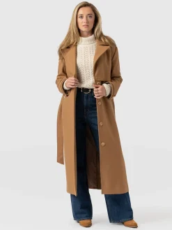 New Saint and Sofia Odette Coat - Camel