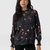 Online Saint and Sofia Olivia Blouse - Dark Roses