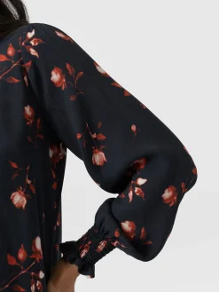 Online Saint and Sofia Olivia Blouse - Dark Roses