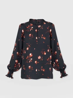 Online Saint and Sofia Olivia Blouse - Dark Roses