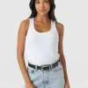 Sale Saint and Sofia Olivia Rib Vest - White