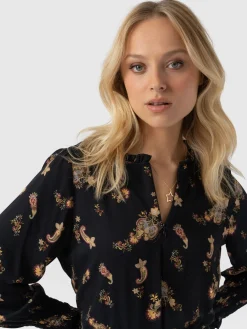 Sale Saint and Sofia Olivia Zip Up Dress - Highland Paisley