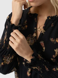 Sale Saint and Sofia Olivia Zip Up Dress - Highland Paisley