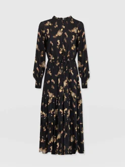 Sale Saint and Sofia Olivia Zip Up Dress - Highland Paisley