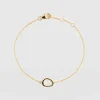 Best Saint and Sofia Organic Open Oval Bracelet - Gold
