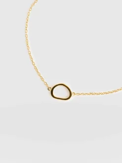 Best Saint and Sofia Organic Open Oval Bracelet - Gold