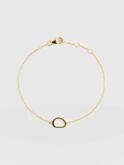 Best Saint and Sofia Organic Open Oval Bracelet - Gold