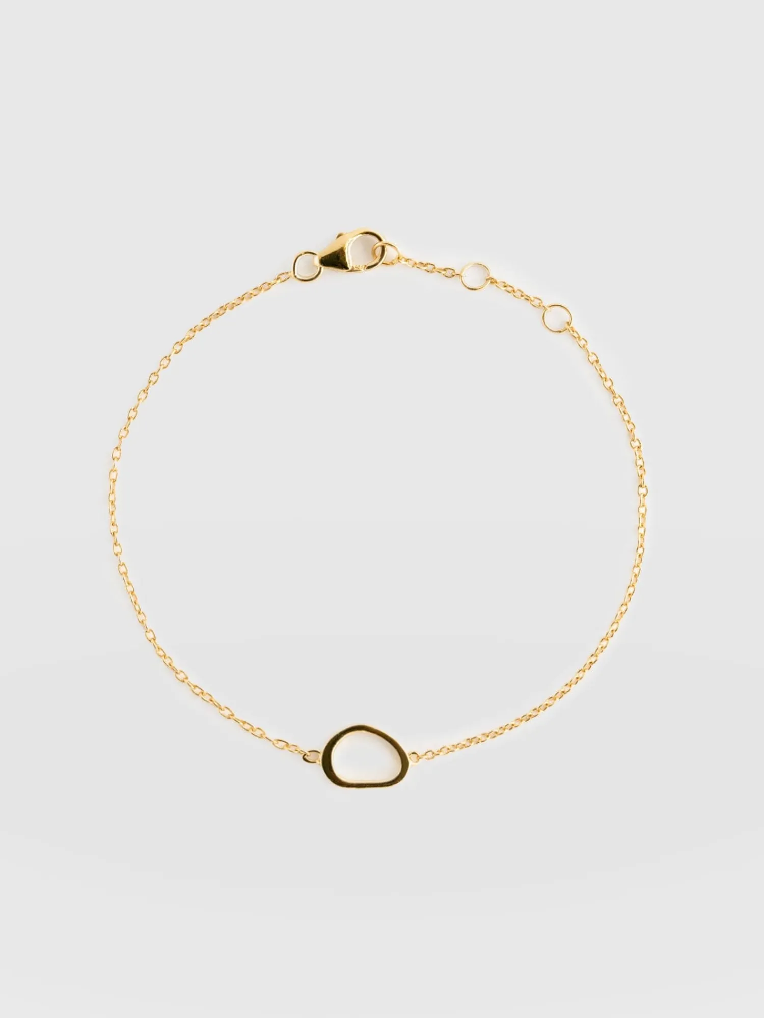Best Saint and Sofia Organic Open Oval Bracelet - Gold