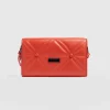 Sale Saint and Sofia Quilted Keira Cross Body Bag - Coral