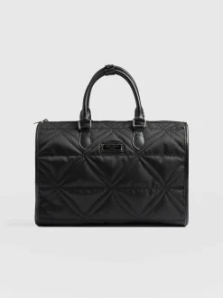 Online Saint and Sofia Quilted Maeve Duffle Bag - Black