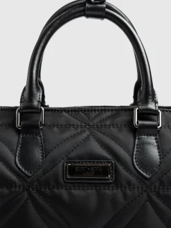 Online Saint and Sofia Quilted Maeve Duffle Bag - Black