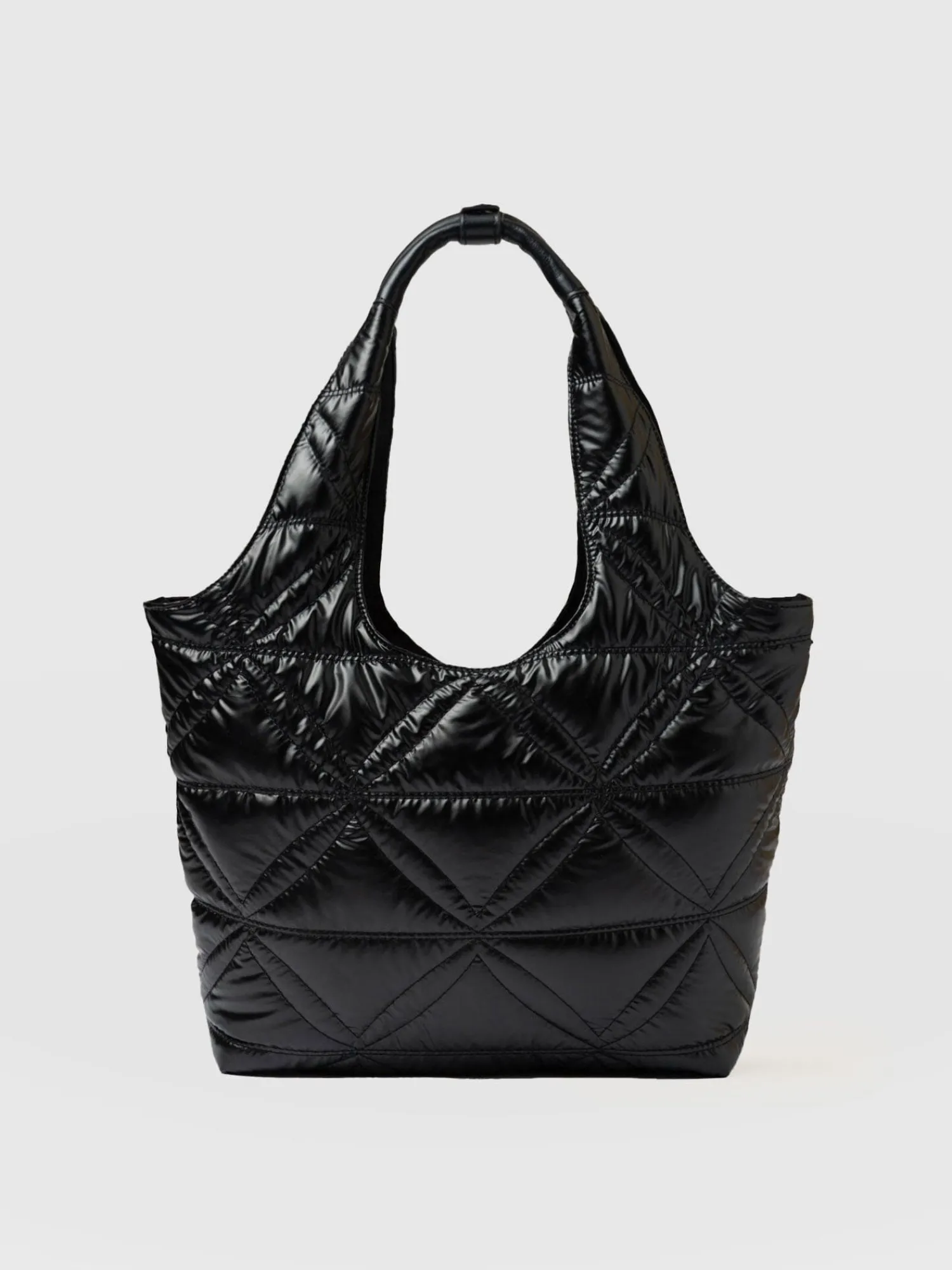 Online Saint and Sofia Quilted Stella Shoulder Tote Bag - Black