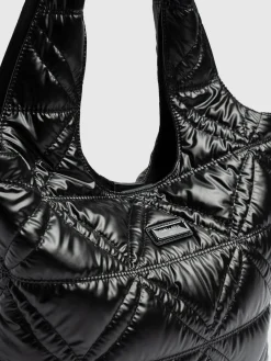 Online Saint and Sofia Quilted Stella Shoulder Tote Bag - Black