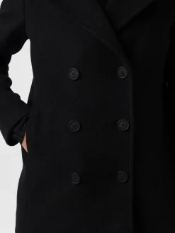 Hot Saint and Sofia Quinn Pea Coat - Black