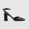 Online Saint and Sofia Rayner Cap Toe Heel - Black