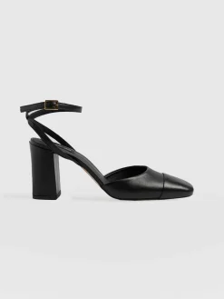 Online Saint and Sofia Rayner Cap Toe Heel - Black