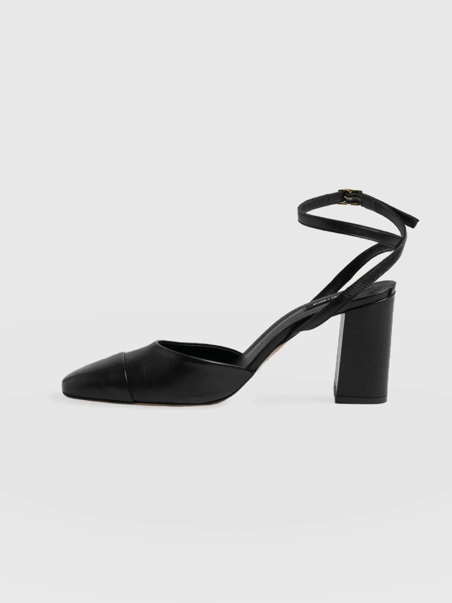 Online Saint and Sofia Rayner Cap Toe Heel - Black