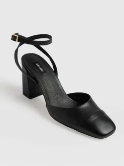 Online Saint and Sofia Rayner Cap Toe Heel - Black