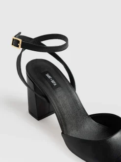 Online Saint and Sofia Rayner Cap Toe Heel - Black