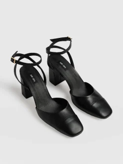 Online Saint and Sofia Rayner Cap Toe Heel - Black