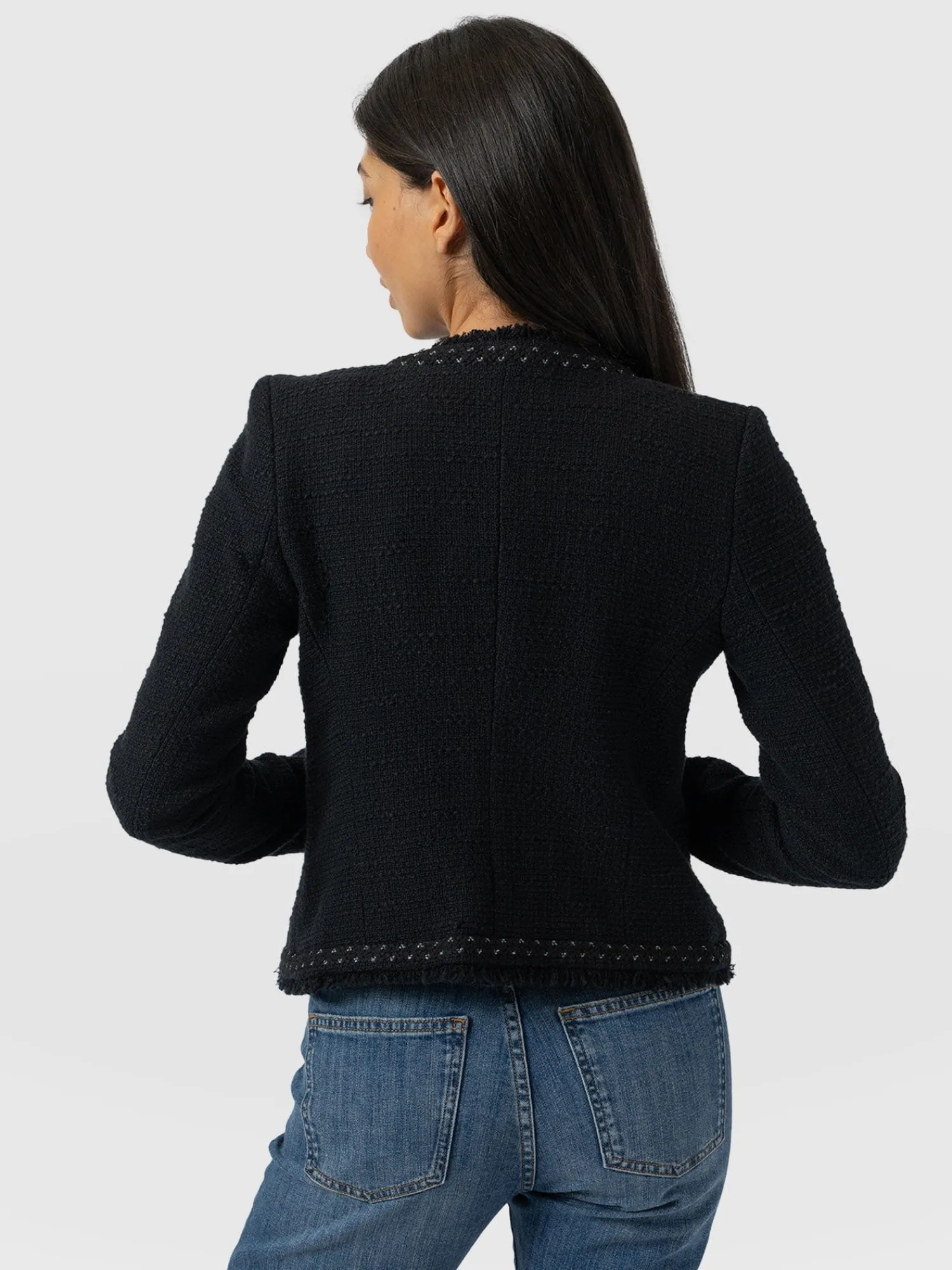 Discount Saint and Sofia Rayner Jacket - Black Bouclé