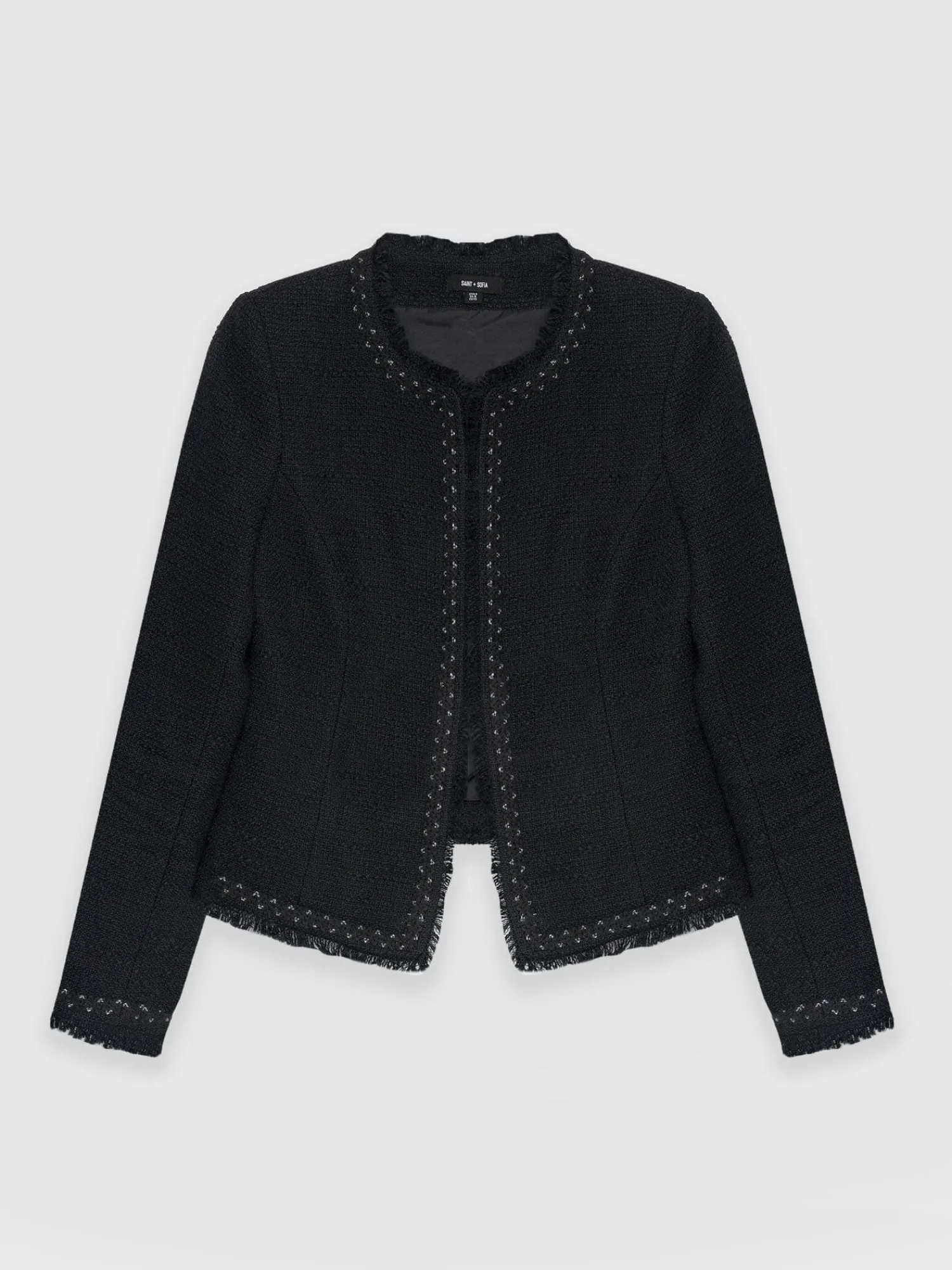 Discount Saint and Sofia Rayner Jacket - Black Bouclé