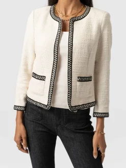 Outlet Saint and Sofia Rayner Jacket - Cream/Black