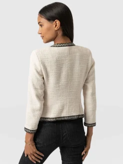 Outlet Saint and Sofia Rayner Jacket - Cream/Black