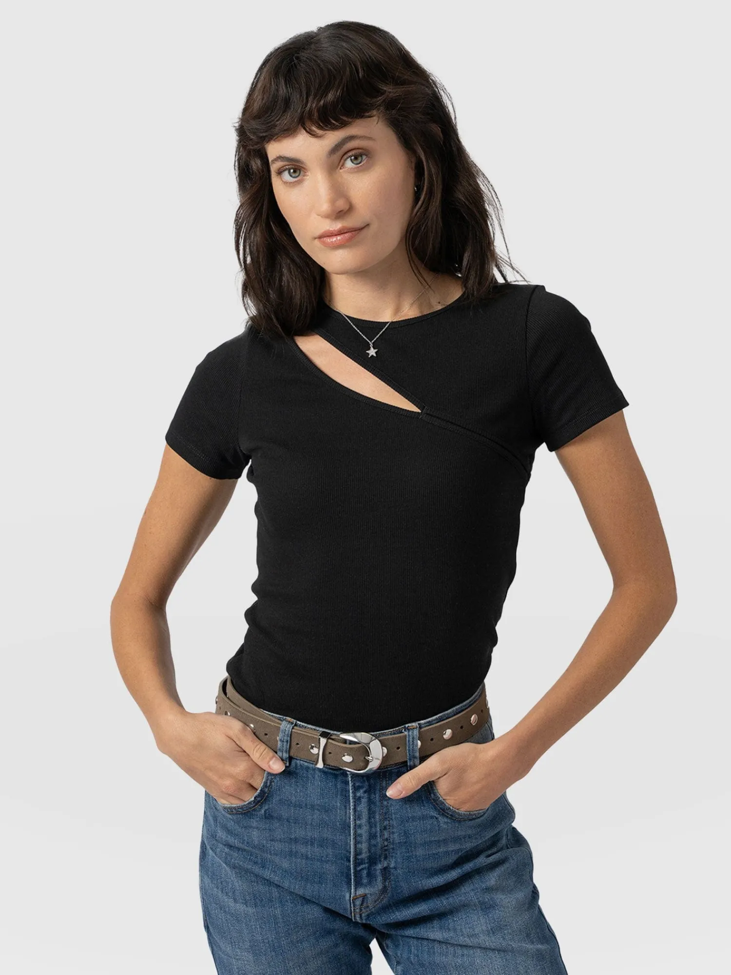 New Saint and Sofia Reveal Tee - Black