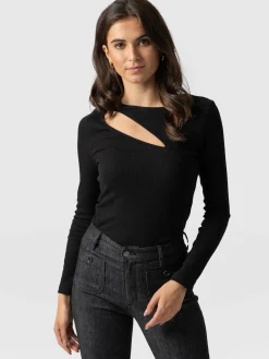 New Saint and Sofia Reveal Tee Long Sleeve - Black