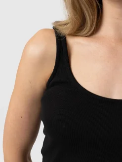 New Saint and Sofia Rib Cami - Black