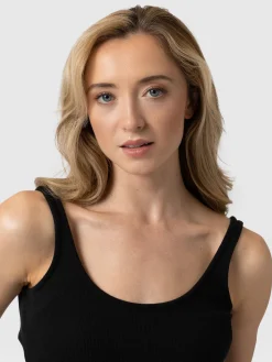 New Saint and Sofia Rib Cami - Black