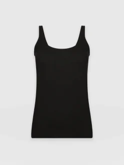New Saint and Sofia Rib Cami - Black