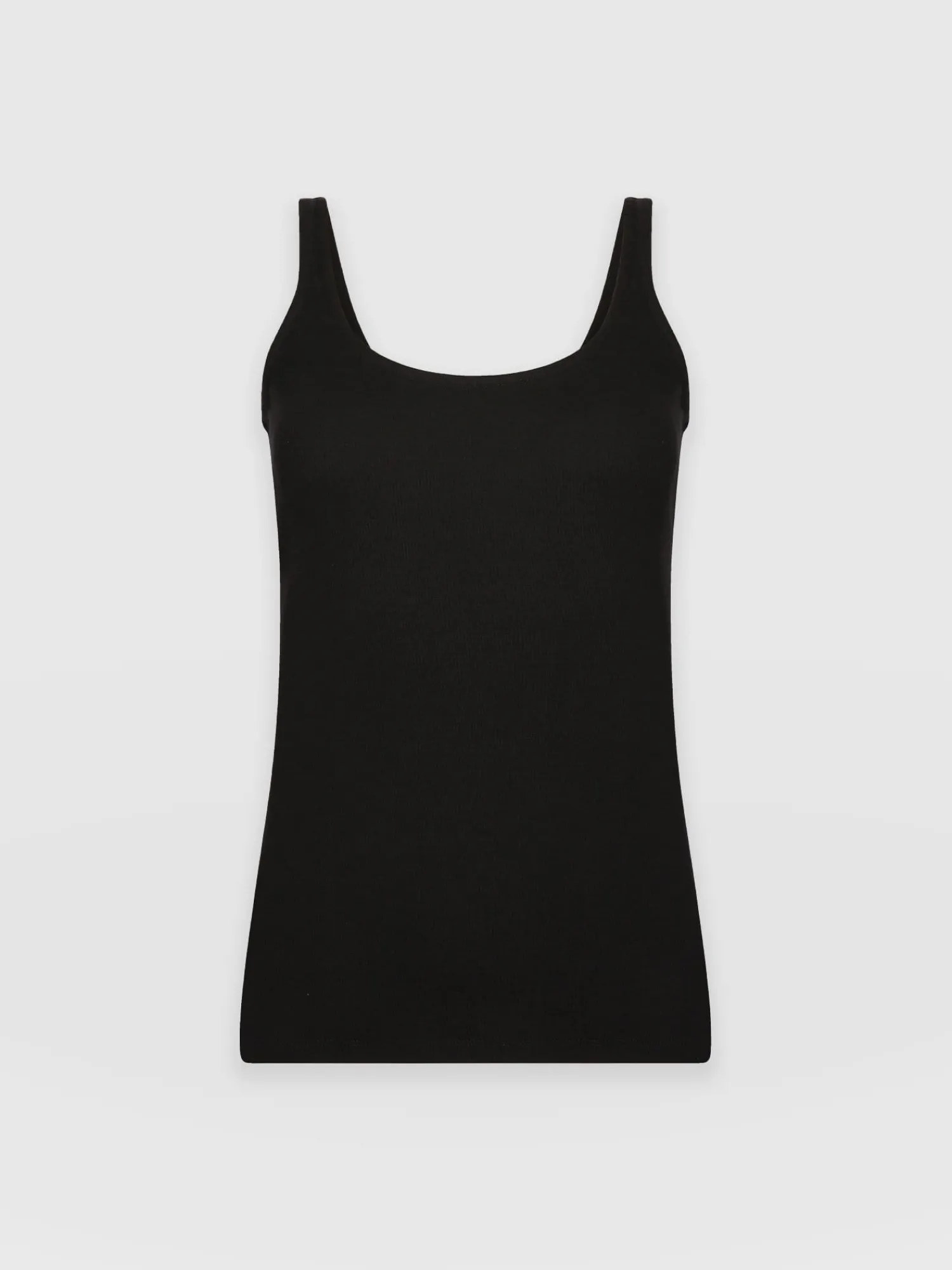 New Saint and Sofia Rib Cami - Black