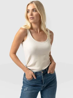 Outlet Saint and Sofia Rib Cami - Cream