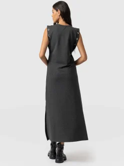 Sale Saint and Sofia Rowan Dress - Charcoal Eyelet